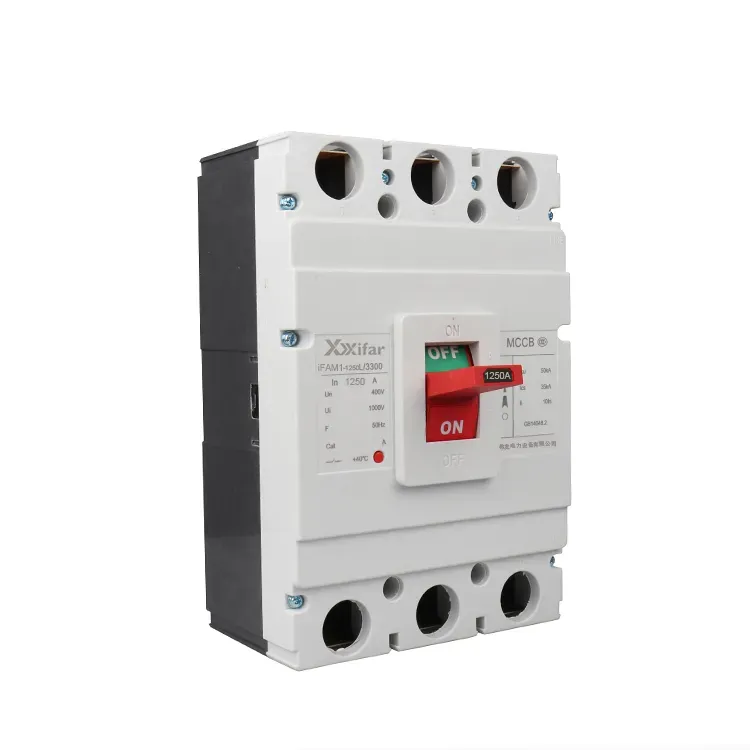 1250Amp 3극 600v Mccb 회로 차단기