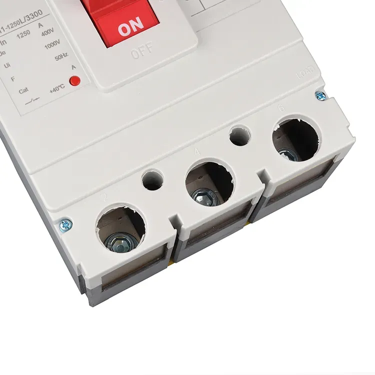 1250Amp 3극 600v Mccb 회로 차단기