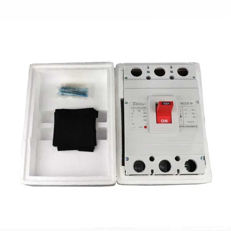 보조 접점이 있는 1600Amp 3극 Mccb